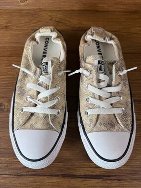 Converse Shoreline Women's Slip-On Shoes Size 9 Snakeskin Sneakers